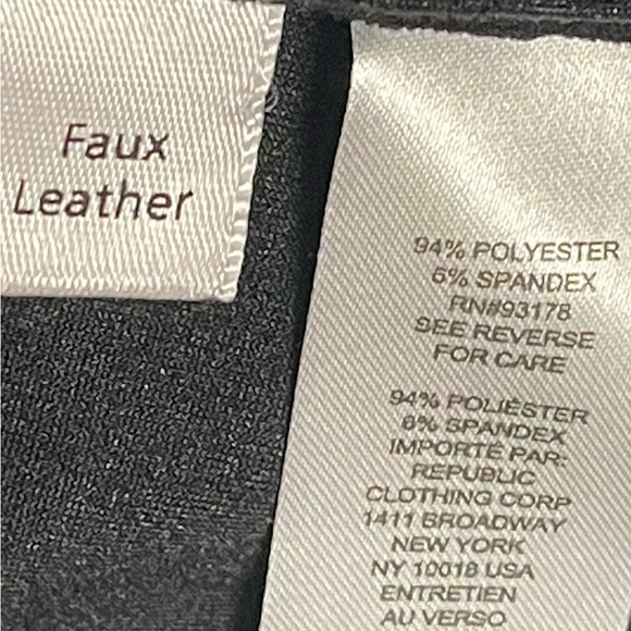 TRUTH By REPUBLIC WIDE LEGS PANTS FAUX SUEDE WOMEN BLACK ELASTIC WAIST  SIZE M - Picture 14 of 14